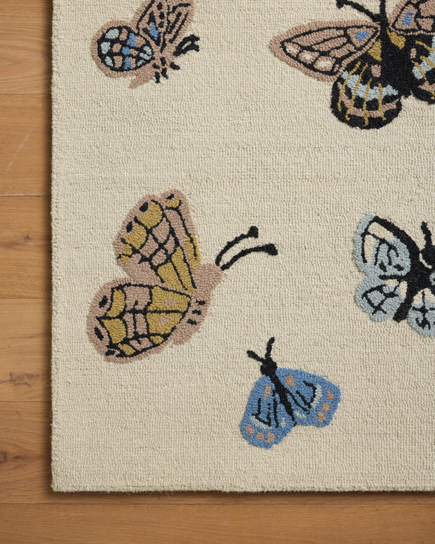 Rifle Paper Co x Loloi Highgrove Rug - Butterfly House Cream