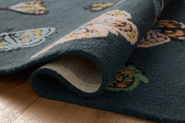Rifle Paper Co x Loloi Highgrove Rug - Butterfly House Teal