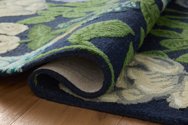 Rifle Paper Co x Loloi Highgrove Rug - Roses Navy