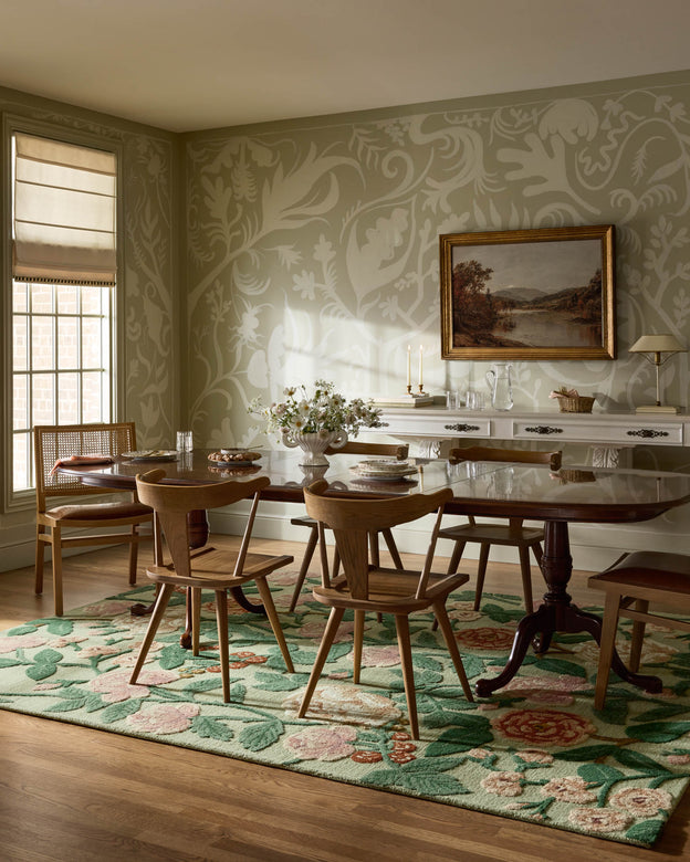 Rifle Paper Co x Loloi Highgrove Rug - Roses Mint