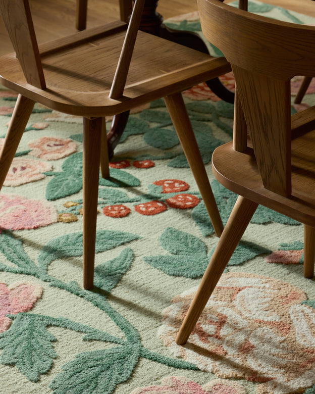 Rifle Paper Co x Loloi Highgrove Rug - Roses Mint
