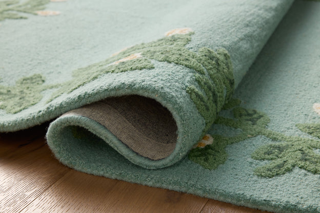 Rifle Paper Co x Loloi Highgrove Rug - Climbing Vines Blue