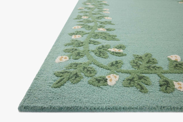 Rifle Paper Co x Loloi Highgrove Rug - Climbing Vines Blue
