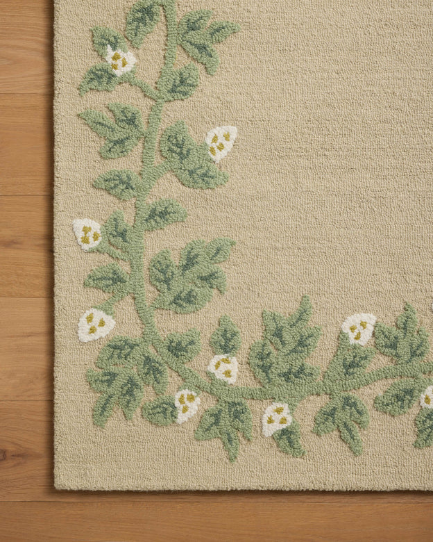 Rifle Paper Co x Loloi Highgrove Rug - Climbing Vines Cream