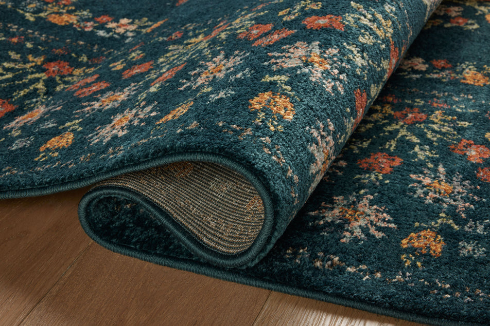 Rifle Paper Co x Loloi Laurel Rug - Eleanor Navy