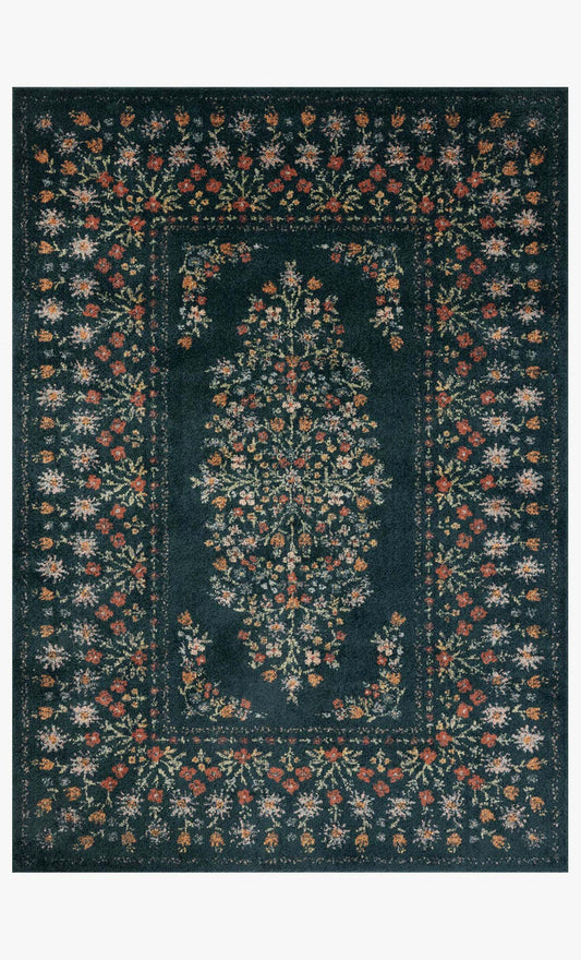 Rifle Paper Co x Loloi Laurel Rug - Eleanor Navy