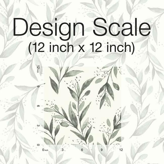 Magnolia Home Olive Branch Wallpaper - Charcoal