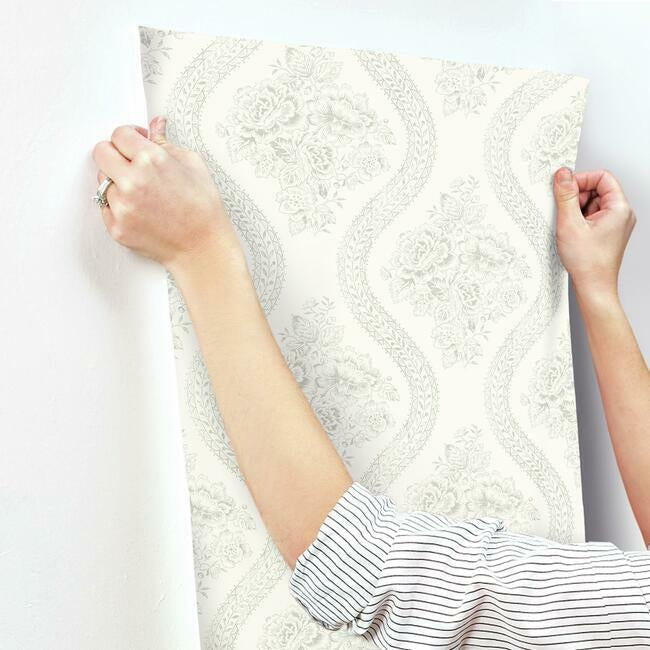 Magnolia Home Coverlet Floral Wallpaper - Cupola