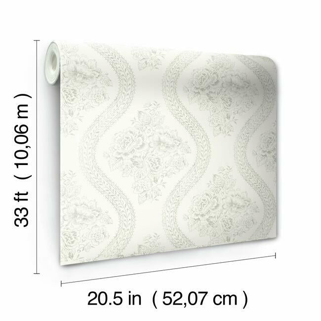 Magnolia Home Coverlet Floral Wallpaper - Cupola