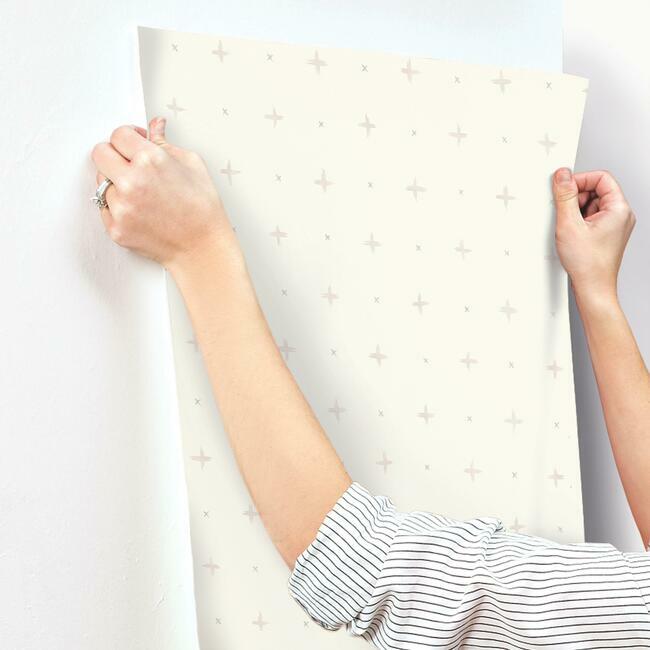 Magnolia Home Cross Stitch Wallpaper - Ella Rose