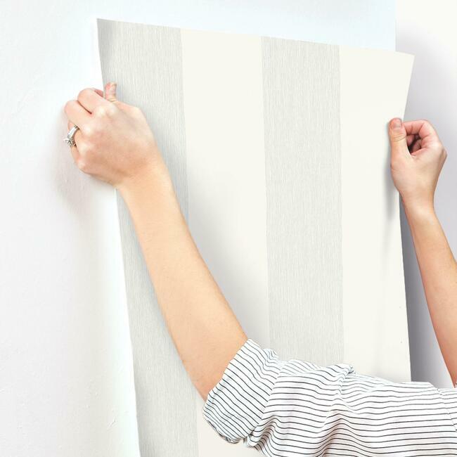 Magnolia Home Thread Stripe Wallpaper - Blue Gray