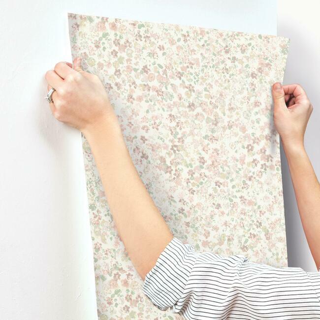 Magnolia Home Meadow Wallpaper - Primrose Pink