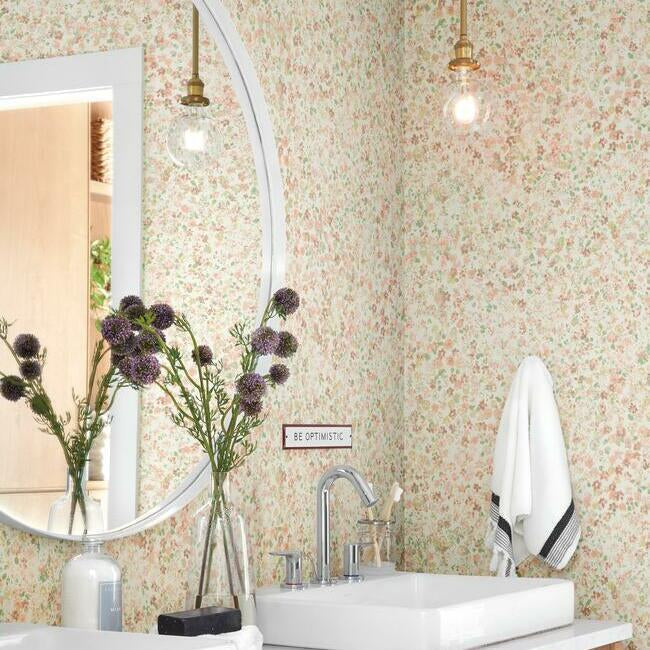 Magnolia Home Meadow Wallpaper - Primrose Pink