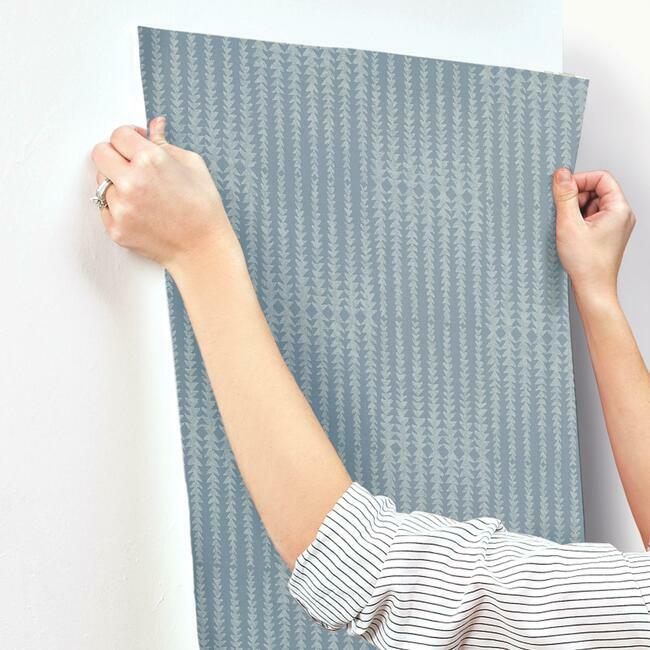 Magnolia Home Vantage Point Wallpaper - Denim