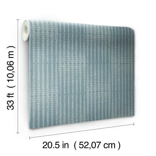 Magnolia Home Vantage Point Wallpaper - Denim