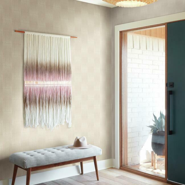 Magnolia Home Vantage Point Wallpaper - Soft Pink