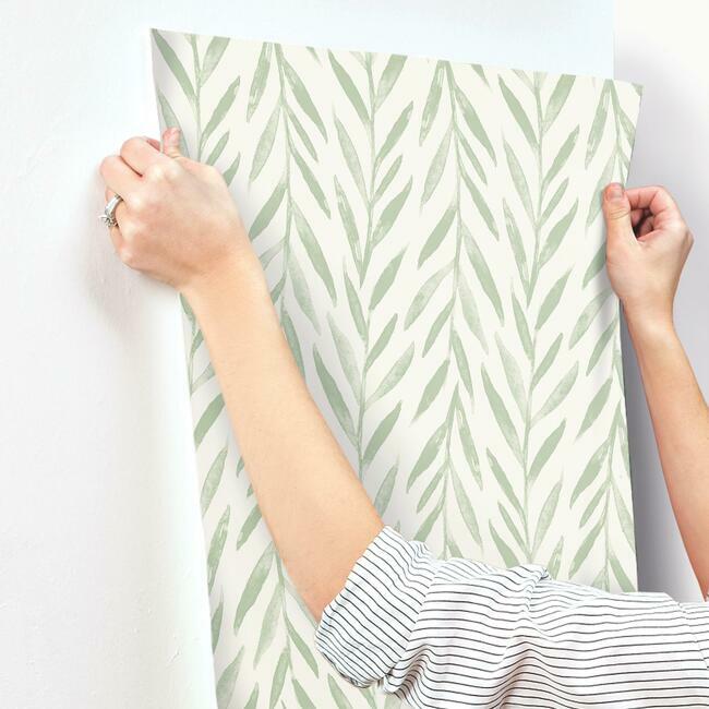 Magnolia Home Willow Wallpaper - Light Green
