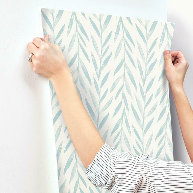 Magnolia Home Willow Wallpaper - Mariner Blue