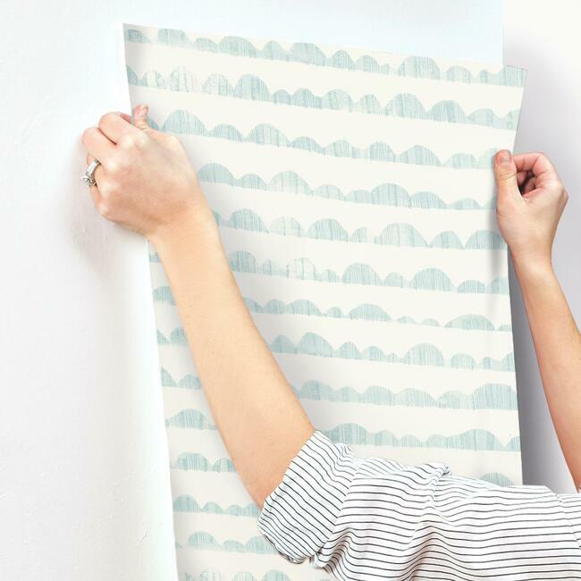 Magnolia Home Hill & Horizon Wallpaper - Mariner Blue