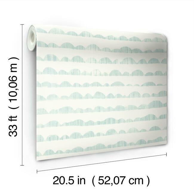 Magnolia Home Hill & Horizon Wallpaper - Mariner Blue