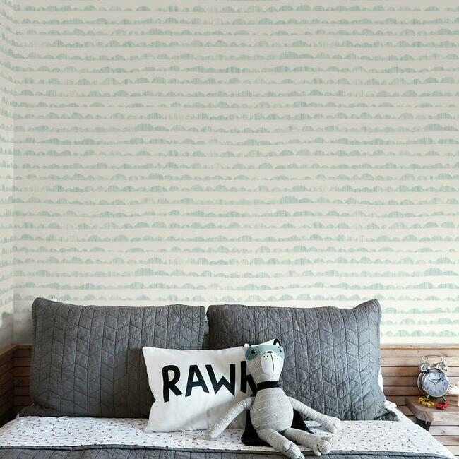 Magnolia Home Hill & Horizon Wallpaper - Mariner Blue