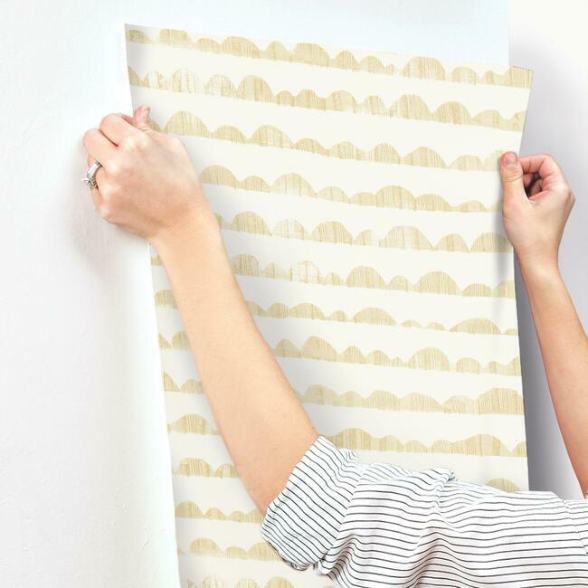 Magnolia Home Hill & Horizon Wallpaper - Goldfinch Yellow