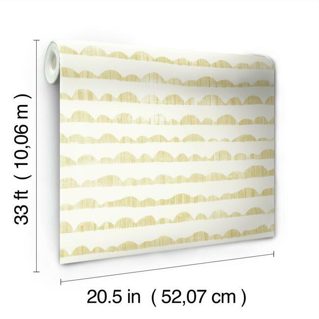 Magnolia Home Hill & Horizon Wallpaper - Goldfinch Yellow