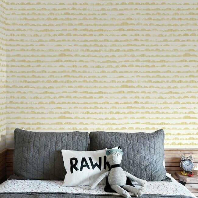 Magnolia Home Hill & Horizon Wallpaper - Goldfinch Yellow