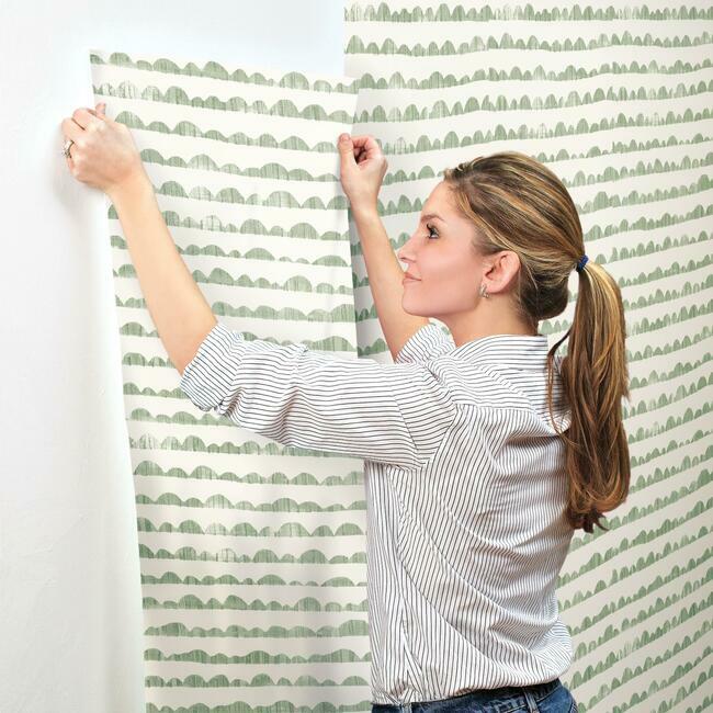 Magnolia Home Hill & Horizon Wallpaper - Magnolia Green
