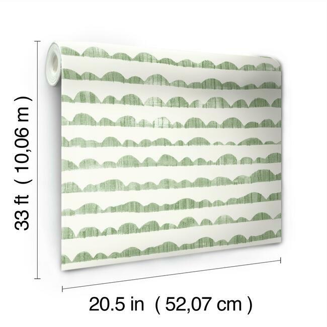 Magnolia Home Hill & Horizon Wallpaper - Magnolia Green
