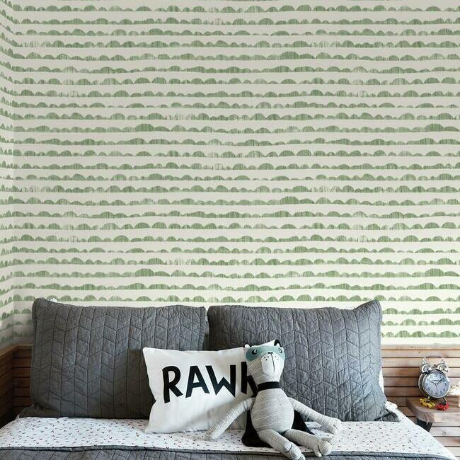 Magnolia Home Hill & Horizon Wallpaper - Magnolia Green