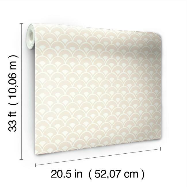 Magnolia Home Stacked Scallops Wallpaper - Ella Rose