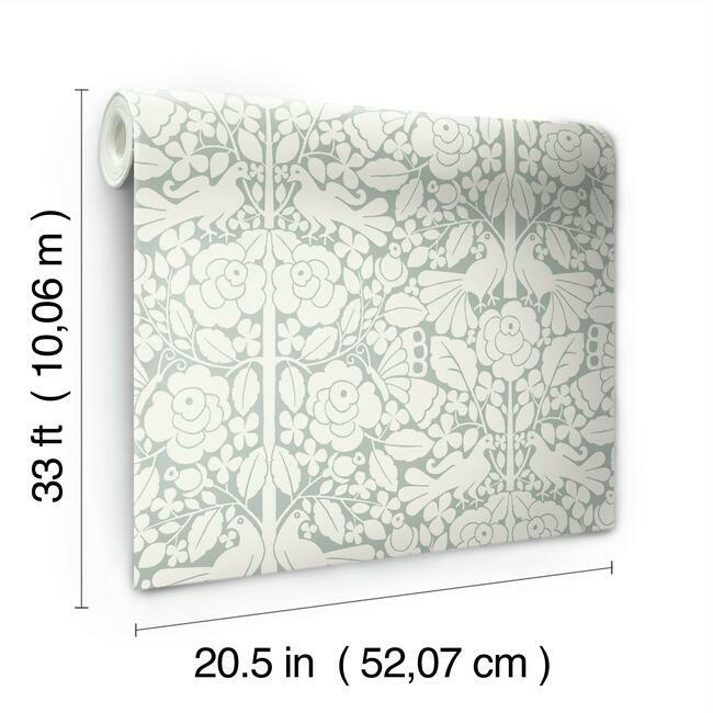 Magnolia Home Fairy Tales Wallpaper - Blue Gray