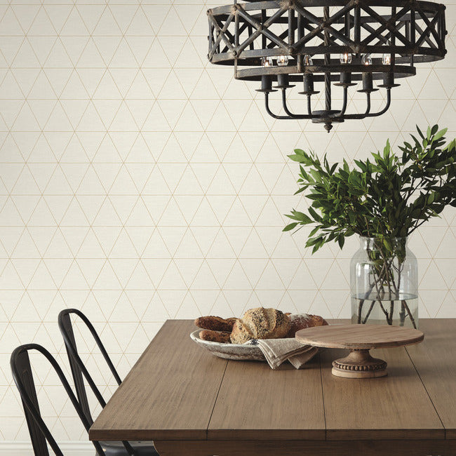 Magnolia Home Ridge Wallpaper - Whitewash