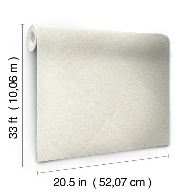 Magnolia Home Channel Wallpaper - Whitewash
