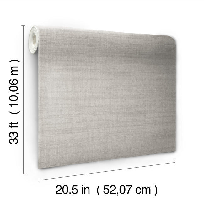 Magnolia Home Washed Linen Wallpaper - Gravel