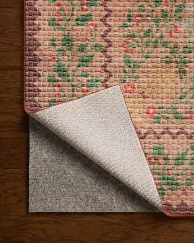Rifle Paper Co x Loloi Orchard Country Farm Washable Rug - Mauve