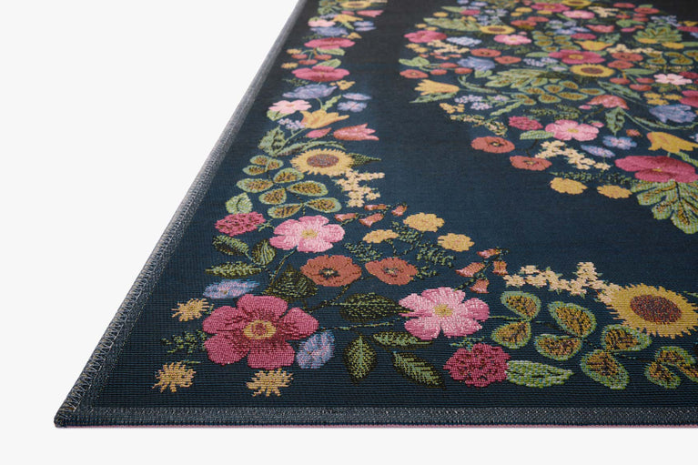 Rifle Paper Co x Loloi Perennial Rug - Blossom Navy