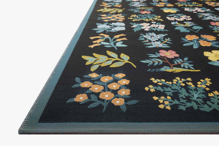 Rifle Paper Co x Loloi Perennial Rug - Wildflower Black