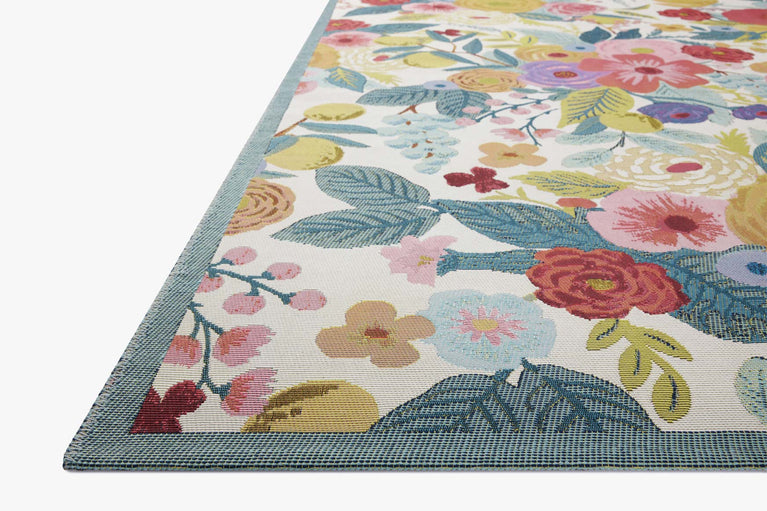 Rifle Paper Co x Loloi Perennial Rug - Garden Party Rose Multi