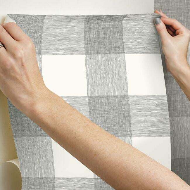 Magnolia Home Common Thread Peel & Stick Wallpaper - Black on White