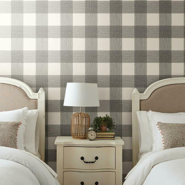 Magnolia Home Common Thread Peel & Stick Wallpaper - Black on White