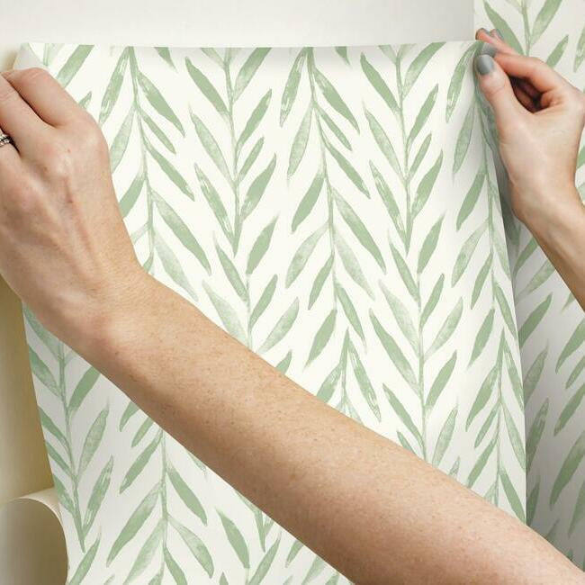 Magnolia Home Willow Peel & Stick Wallpaper - Light Green