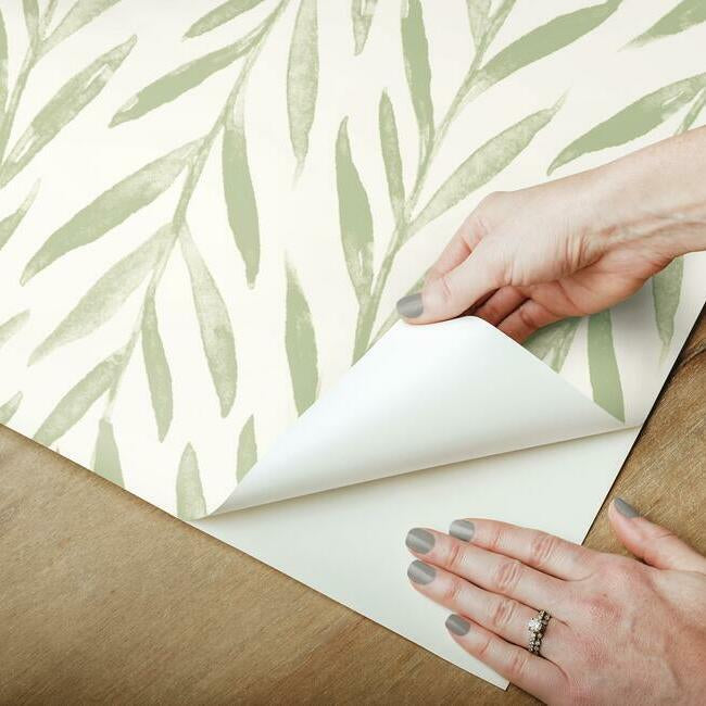 Magnolia Home Willow Peel & Stick Wallpaper - Light Green