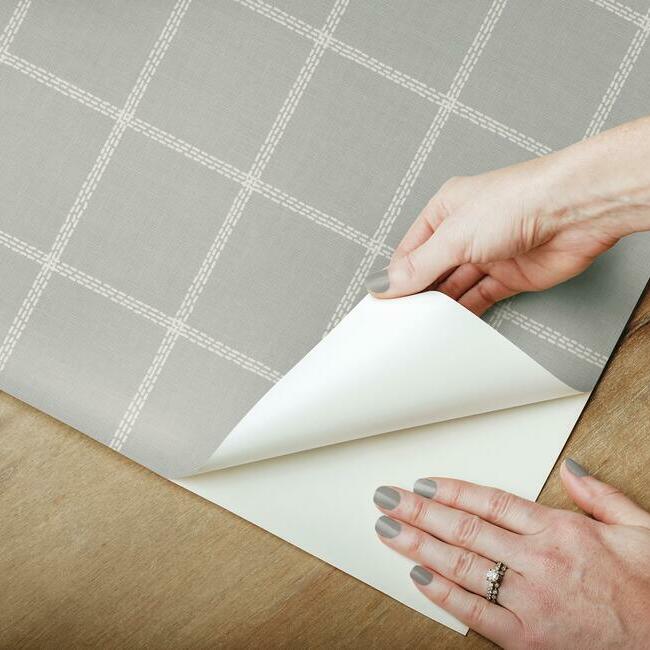 Magnolia Home Sunday Best Peel & Stick Wallpaper - White and Gray