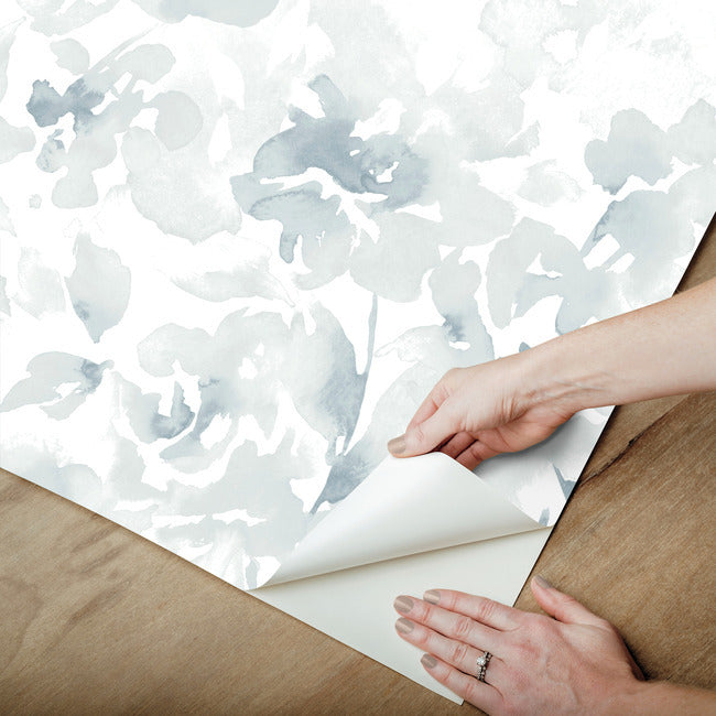 Magnolia Home Renewed Floral Peel & Stick Wallpaper - Blue