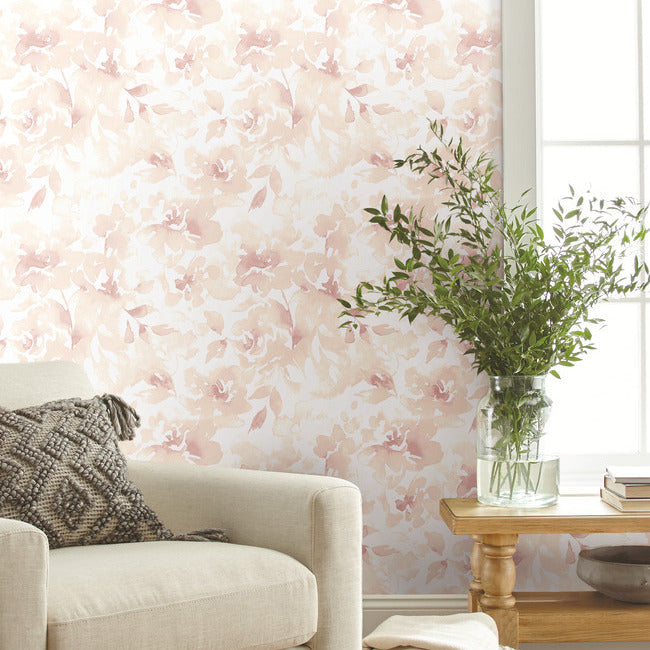 Magnolia Home Renewed Floral Peel & Stick Wallpaper - Pink