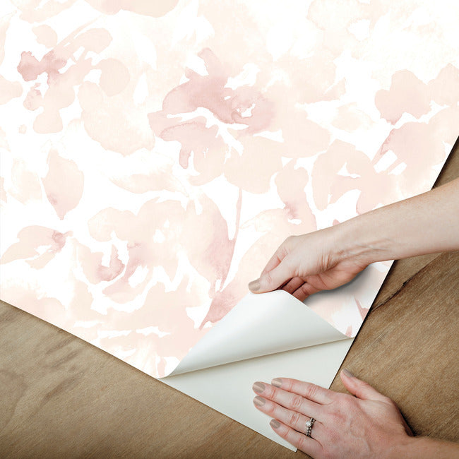 Magnolia Home Renewed Floral Peel & Stick Wallpaper - Pink