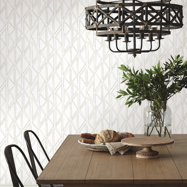 Magnolia Home Sideways Sketch Peel & Stick Wallpaper - Beige