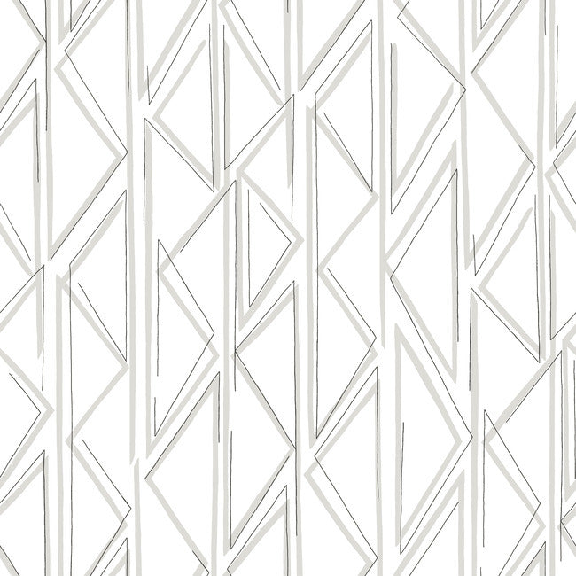 Magnolia Home Sideways Sketch Peel & Stick Wallpaper - Gray